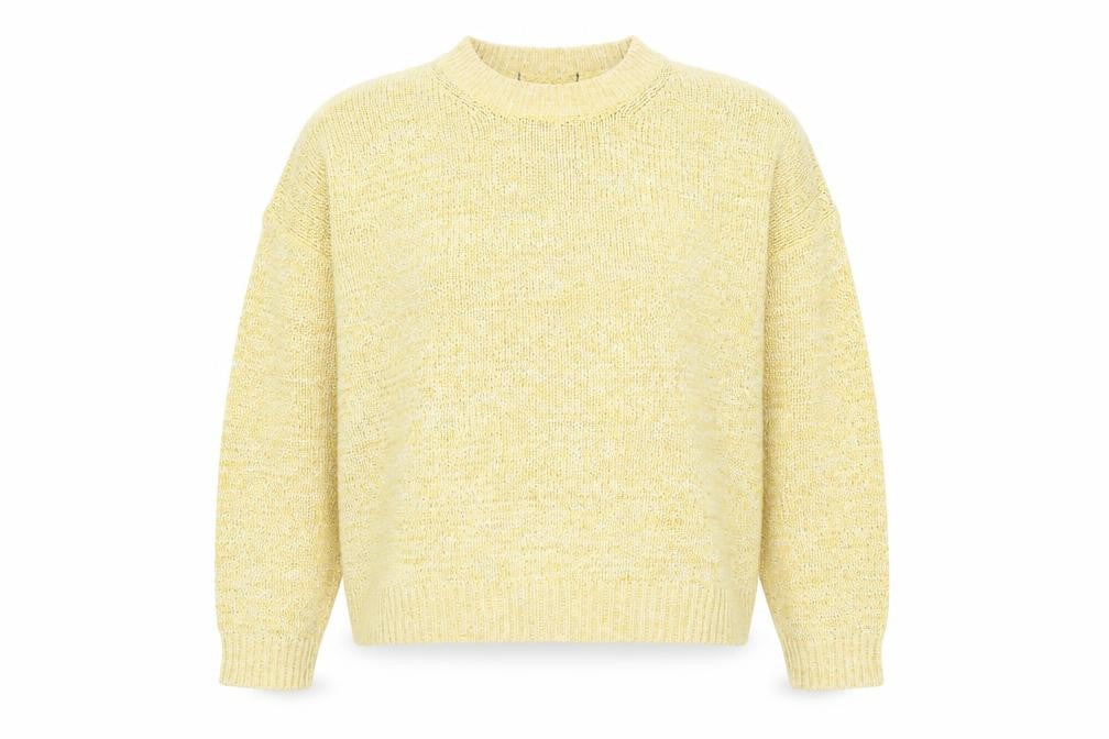 Marks & Spencer Womens Yellow Crew Neck  Viscose Pullover Jumper Size XL