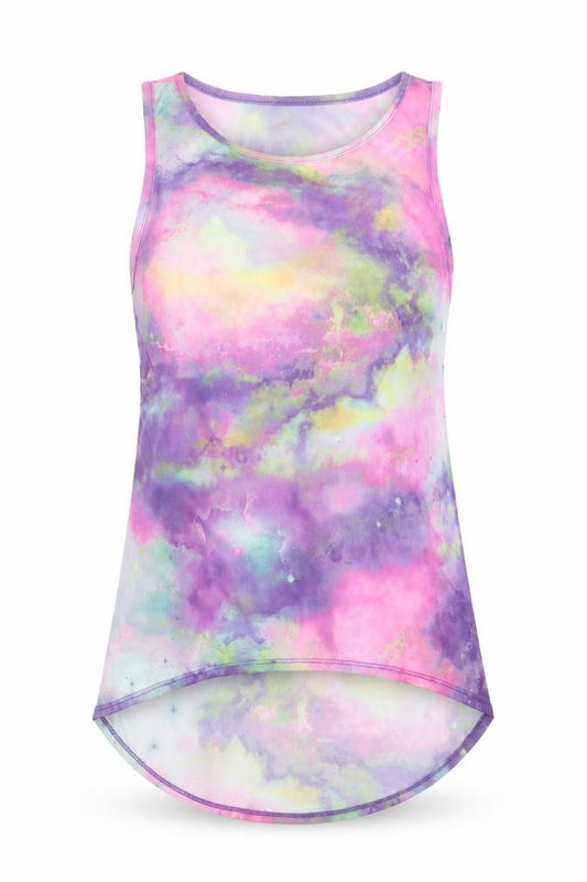 Atmosphere Womens Multicoloured Geometric Polyester Basic Tank Size 10 Scoop Neck
