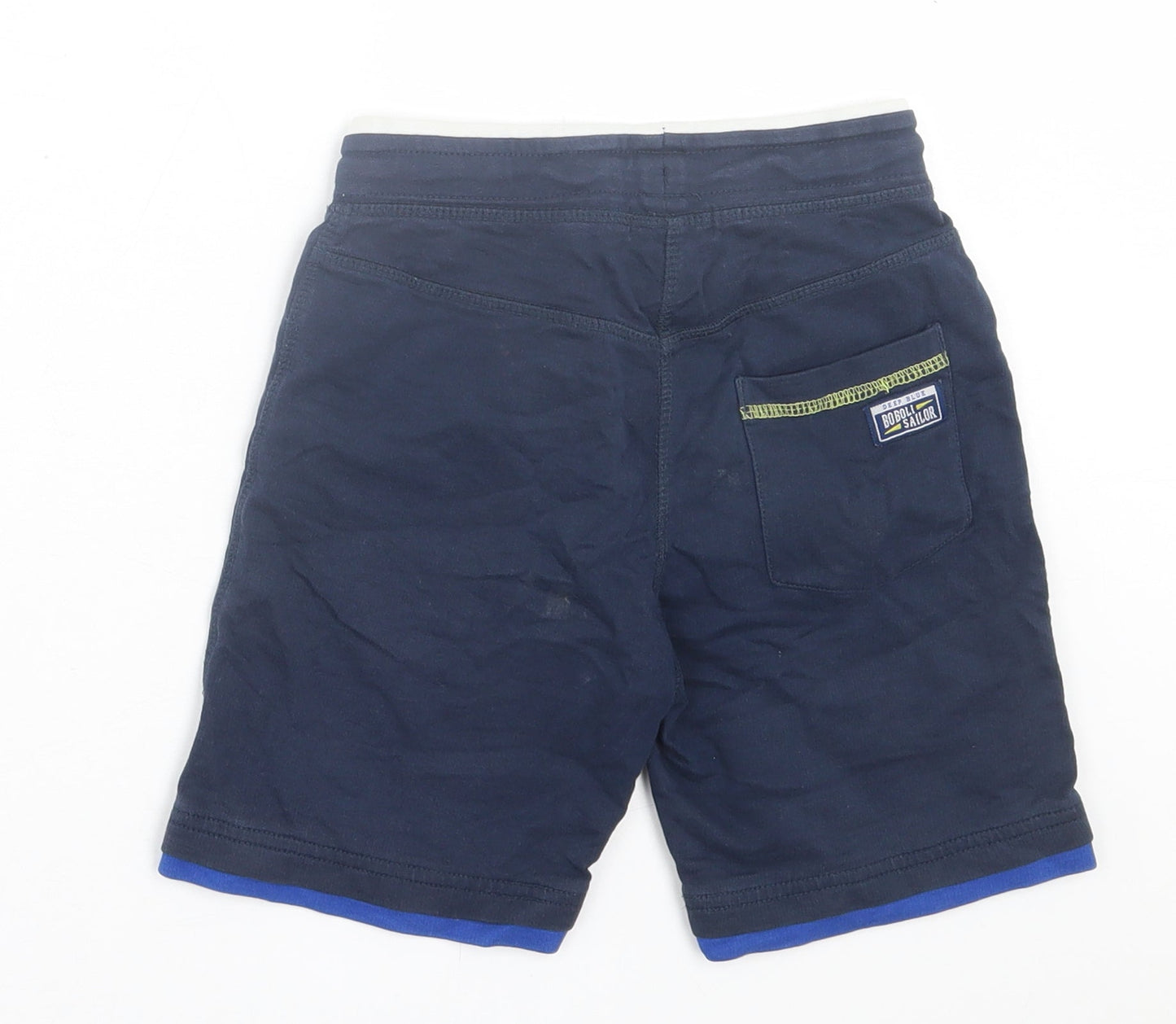 Boboli Boys Blue  Polyester Bermuda Shorts Size 6 Years  Regular Tie