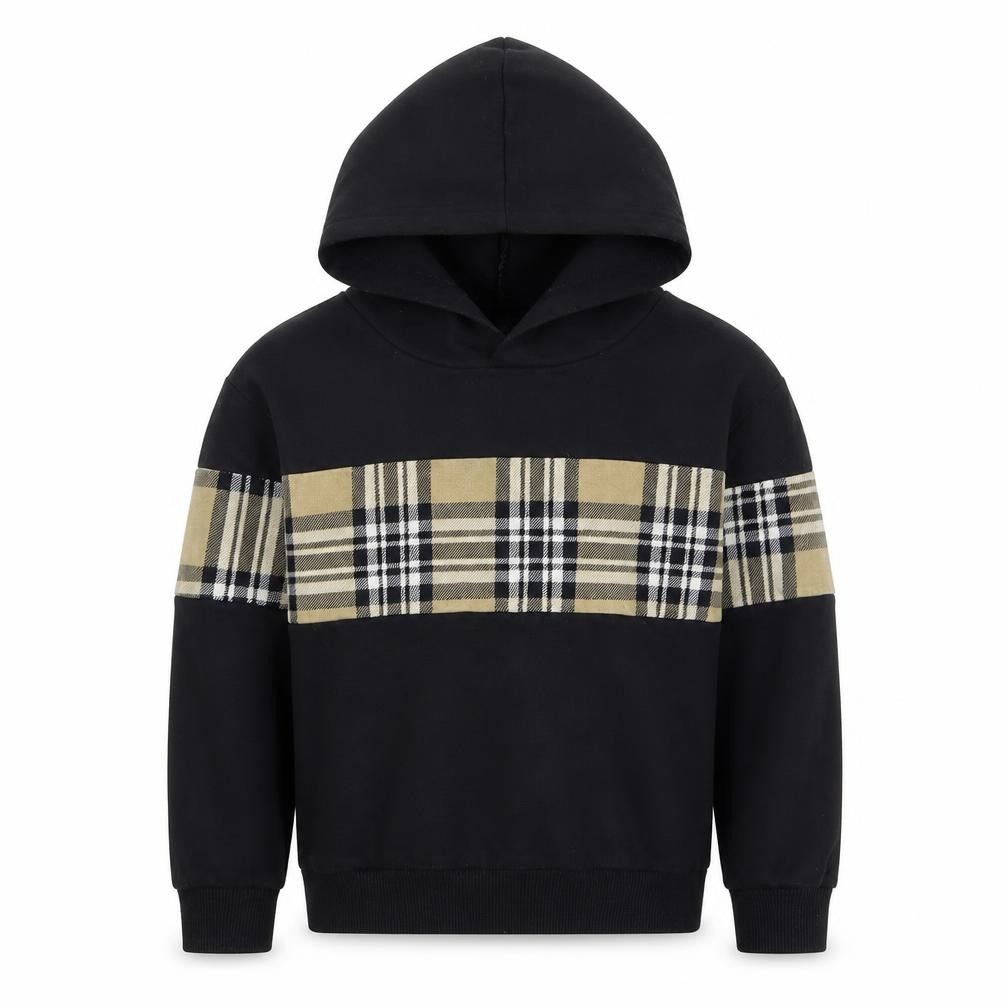 SheIn Boys Black  Cotton Pullover Hoodie Size S  Pullover