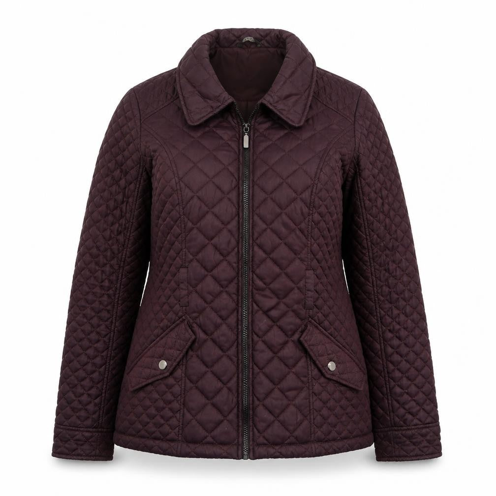 F&F Womens Purple   Quilted Coat Size 8  Zip