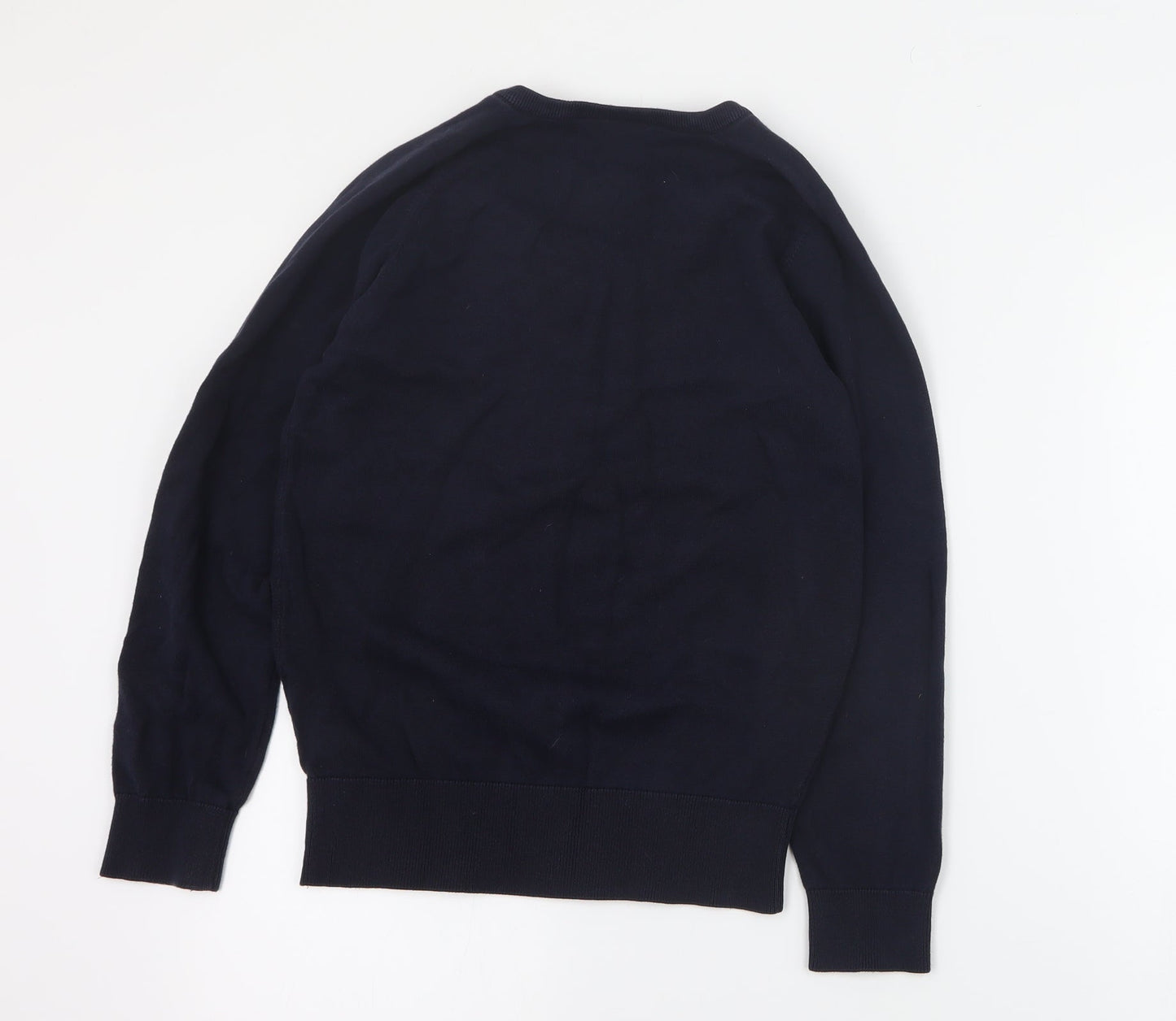 Trutex Boys Blue V-Neck  Cotton Pullover Jumper Size 2XS  Pullover