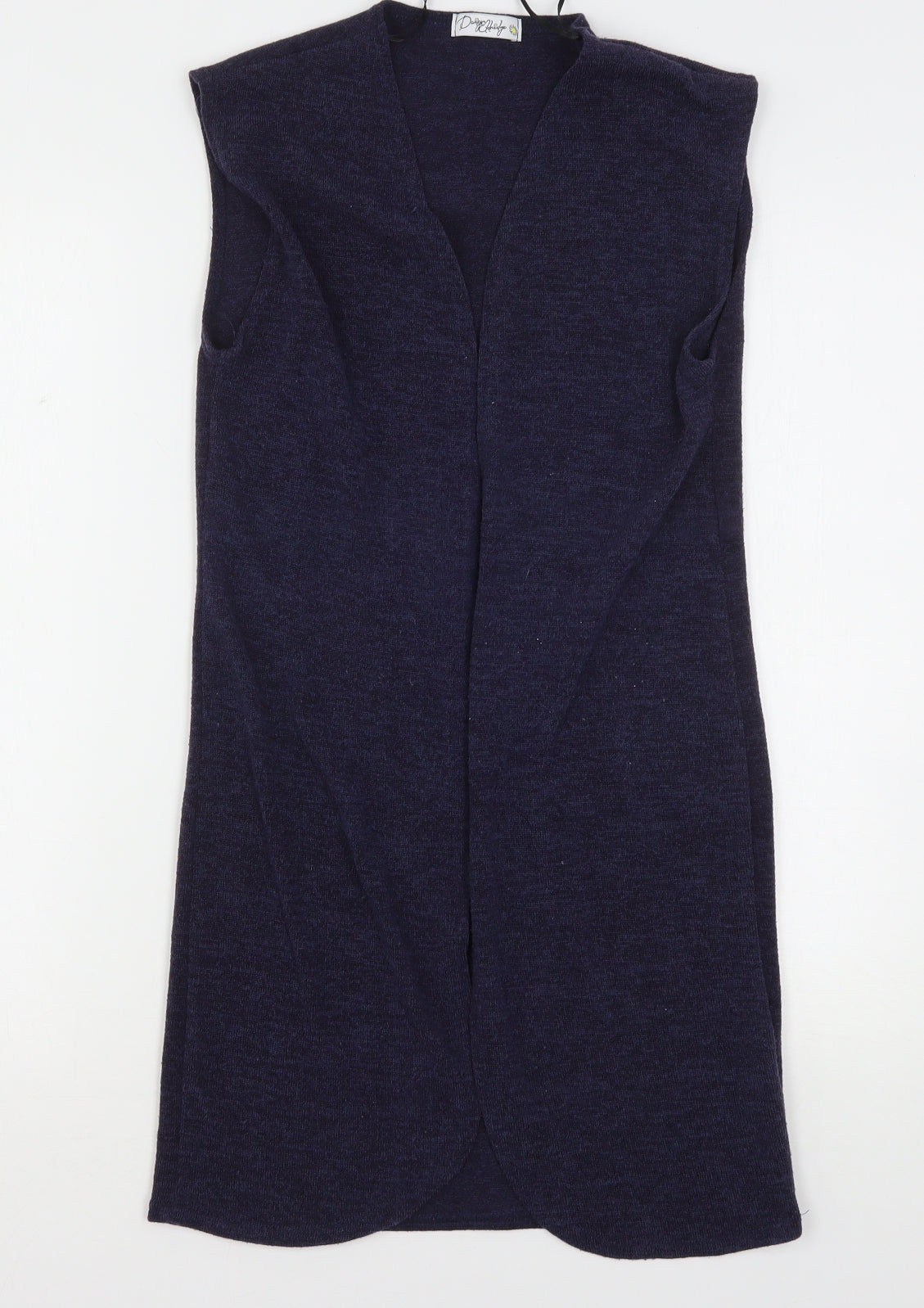 Daisy Eldridge Womens Blue V-Neck  Polyester Cardigan Jumper Size S