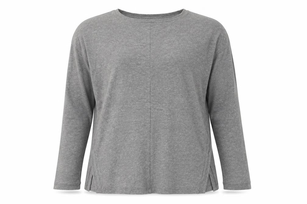 Marks & Spencer Womens Grey Round Neck  Viscose Pullover Jumper Size 12