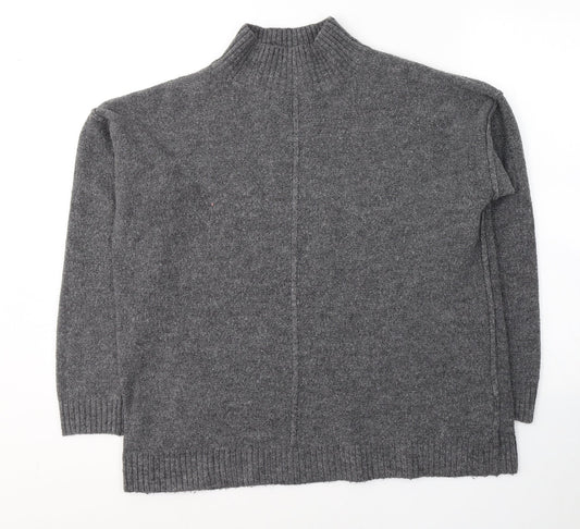 Primark Womens Grey Round Neck  Acrylic Pullover Jumper Size 12