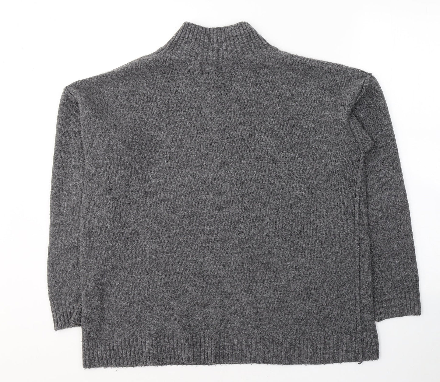 Primark Womens Grey Round Neck  Acrylic Pullover Jumper Size 12