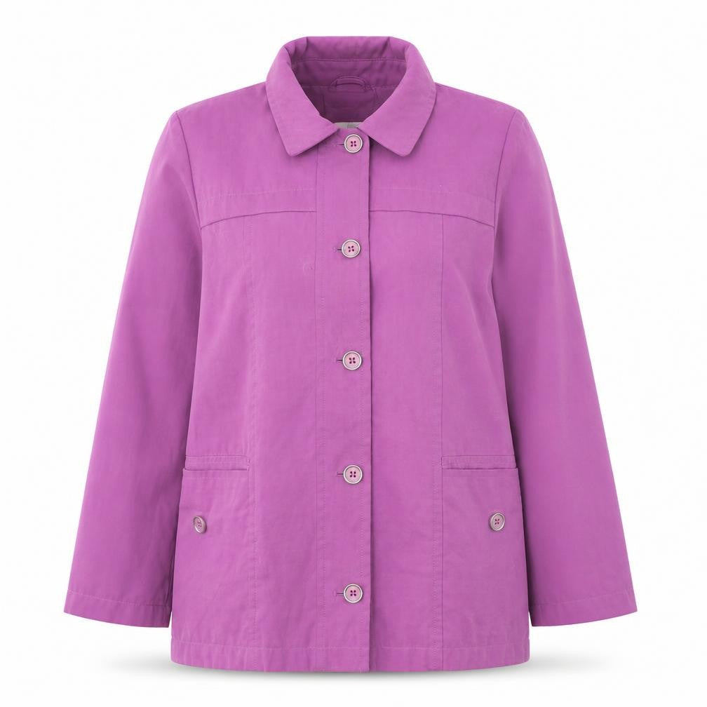 EWM Womens Pink   Trench Coat Coat Size 14  Zip