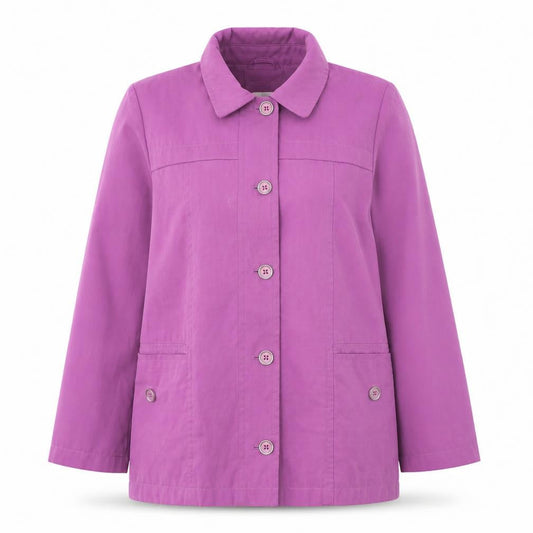 EWM Womens Pink   Trench Coat Coat Size 14  Zip