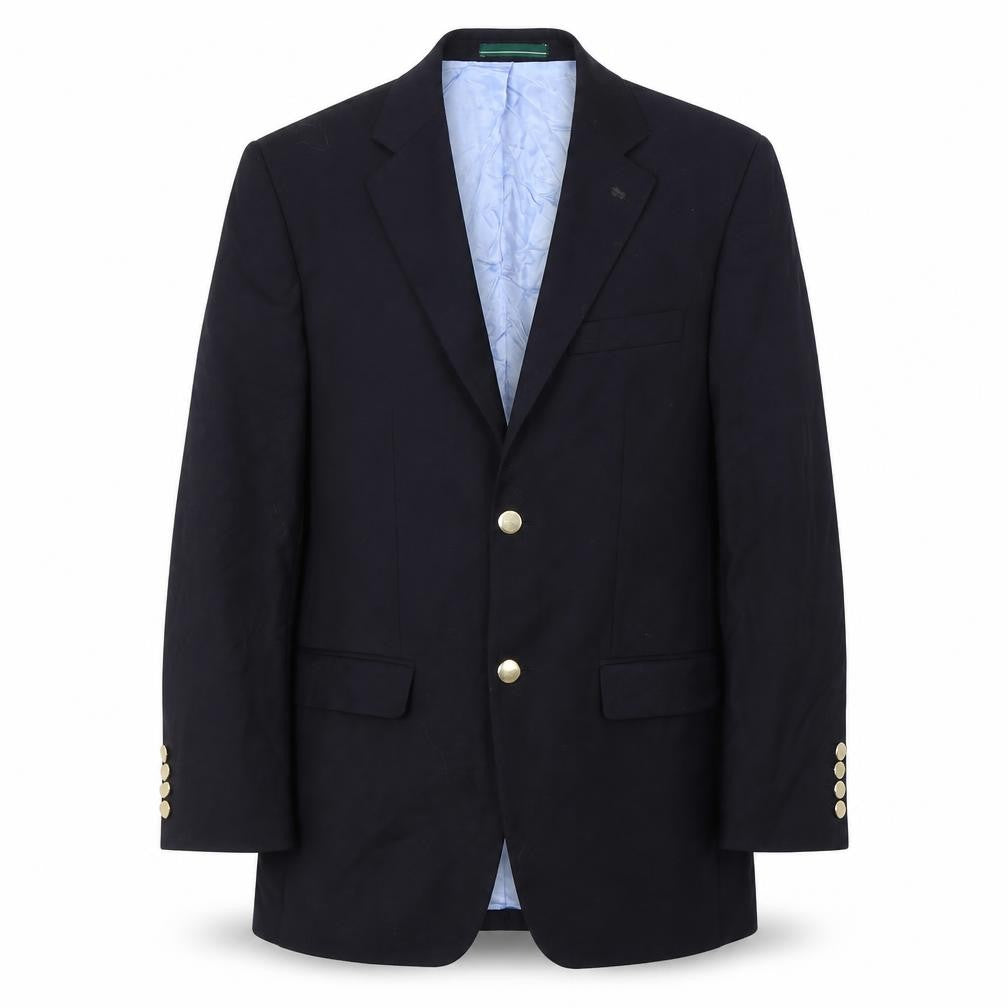 Greenwoods Mens Blue  Wool Jacket Suit Jacket Size S