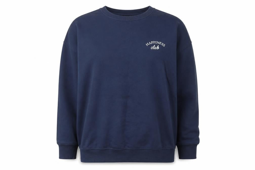New Look Womens Blue  Cotton Pullover Hoodie Size L  Pullover