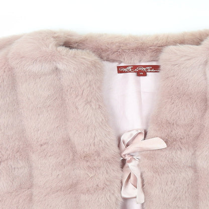 Preloved wit&wisdom Womens Pink   Jacket  Size 14  Tie - Detail