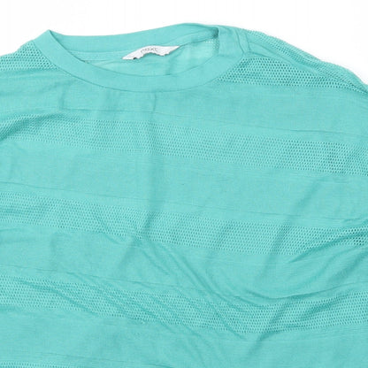 Next Womens Green Crew Neck  Polyester Pullover Jumper Size 10