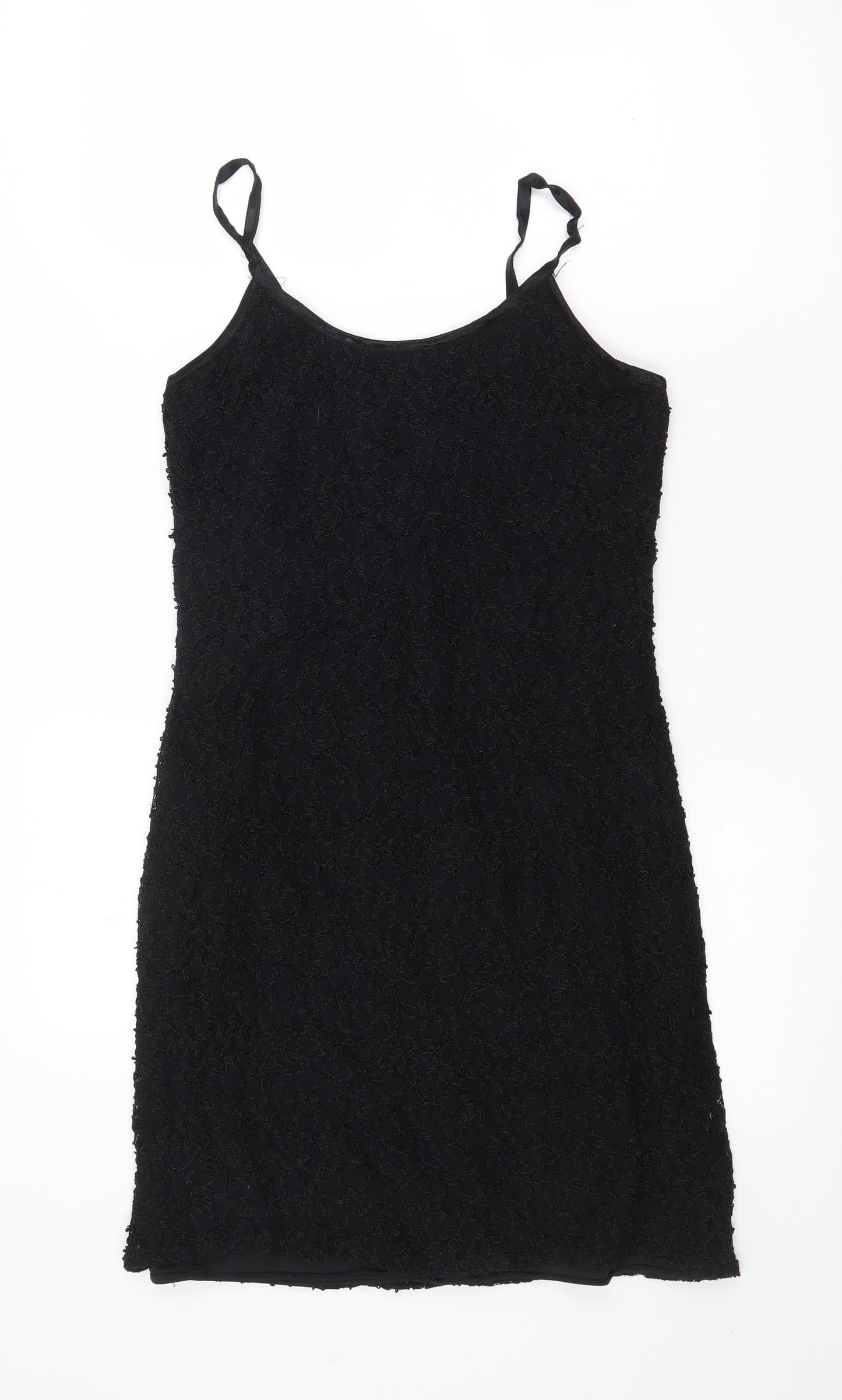 Lella Womens Black  Polyester Bodycon  Size 12  V-Neck
