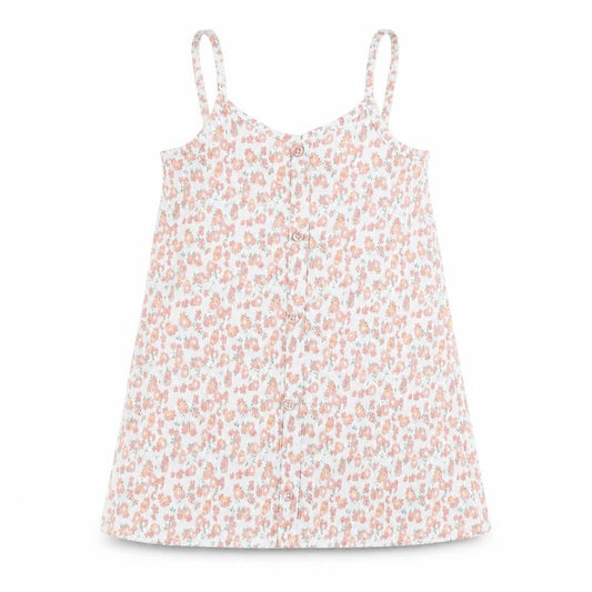 Primark Girls White Floral Polyester Basic Tank Size 7-8 Years Round Neck Pullover