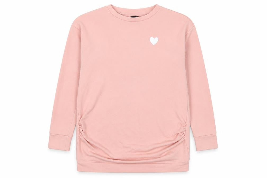 Peacocks Womens Pink  Polyester Pullover Sweatshirt Size 10  Pullover - Heart