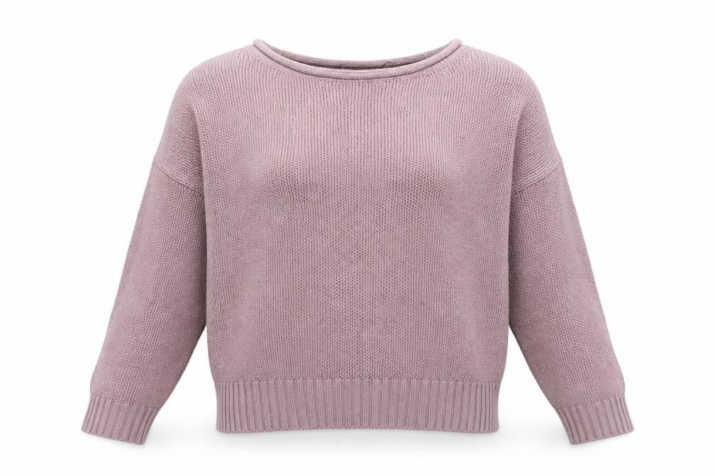 SheIn Womens Purple Boat Neck  Polyester Pullover Jumper Size L