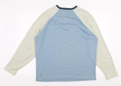 Marks & Spencer Mens Multicoloured Round Neck  Acrylic Pullover Jumper Size L