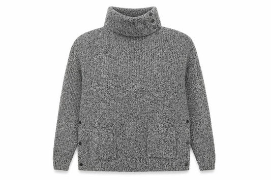 Next Womens Grey Roll Neck  Cotton Pullover Jumper Size S