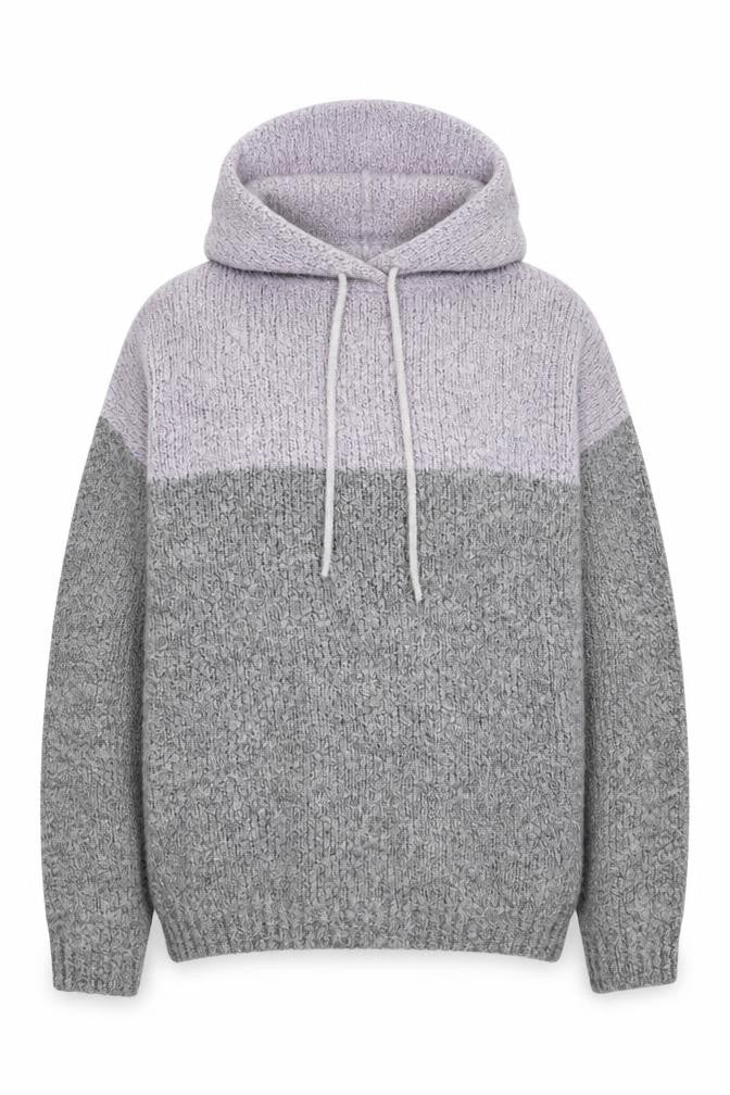 FBsister Womens Grey Round Neck  Polyimide Pullover Jumper Size XS