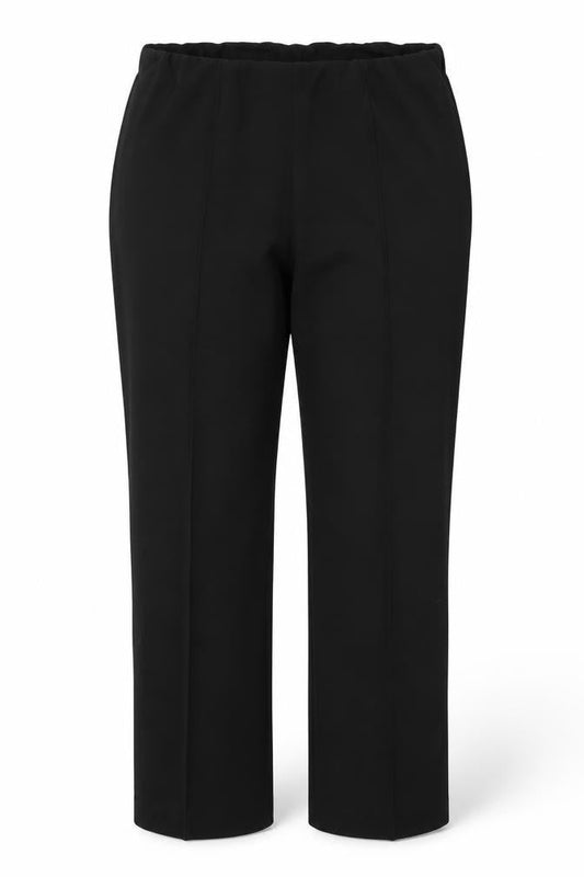Classic Womens Black  Polyester Trousers  Size 14 L27 in Regular