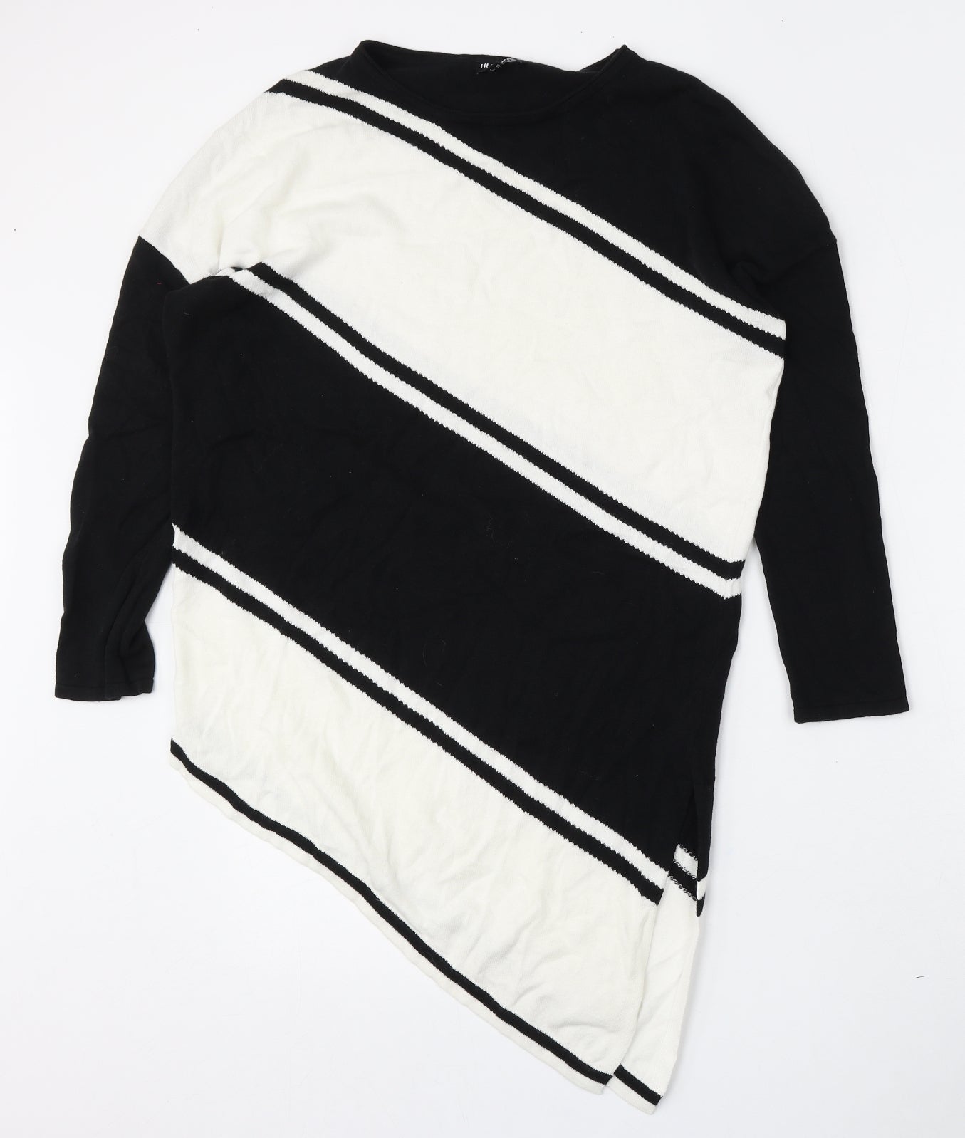 Marble Womens Multicoloured Round Neck  Cotton Pullover Jumper Size XS