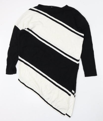 Marble Womens Multicoloured Round Neck  Cotton Pullover Jumper Size XS