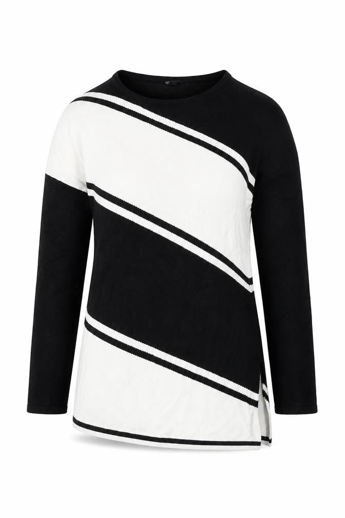 Marble Womens Multicoloured Round Neck  Cotton Pullover Jumper Size XS