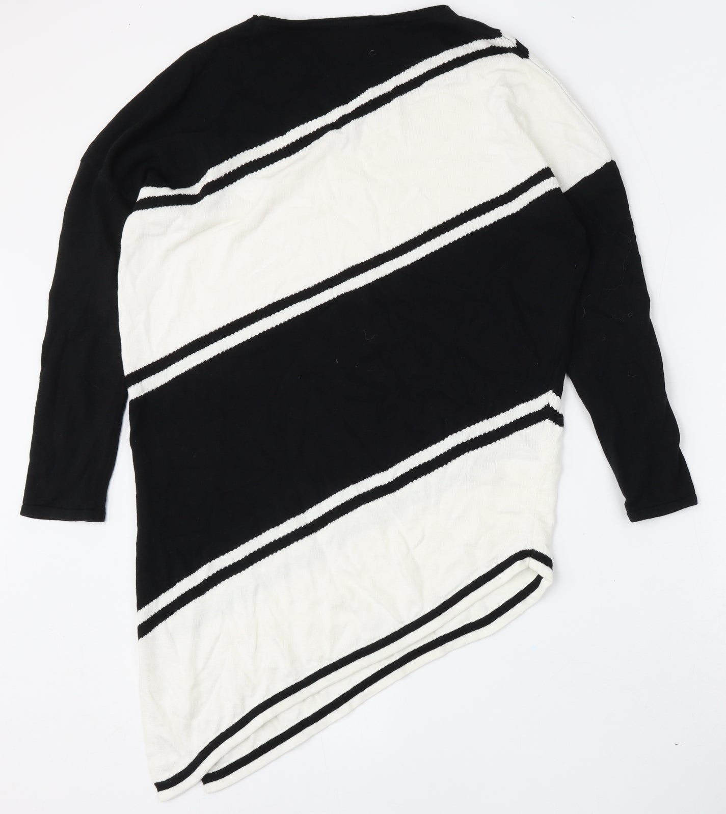 Marble Womens Multicoloured Round Neck  Cotton Pullover Jumper Size XS