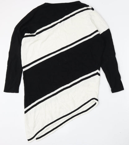 Marble Womens Multicoloured Round Neck  Cotton Pullover Jumper Size XS