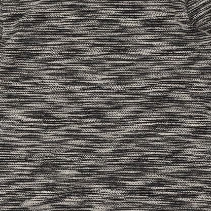 H&M Womens Grey Round Neck Striped Polyester Pullover Jumper Size XS