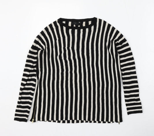 Atmosphere Womens Multicoloured Round Neck Striped Viscose Pullover Jumper Size 6