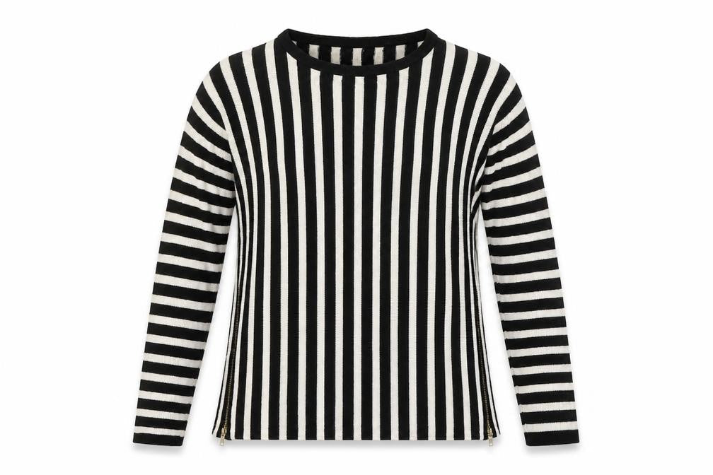 Atmosphere Womens Multicoloured Round Neck Striped Viscose Pullover Jumper Size 6
