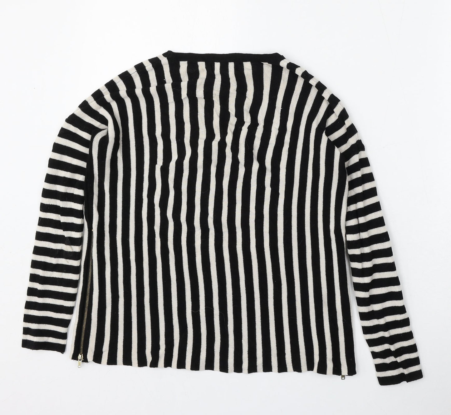 Atmosphere Womens Multicoloured Round Neck Striped Viscose Pullover Jumper Size 6