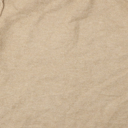 Zara Womens Beige Round Neck  Acrylic Pullover Jumper Size S