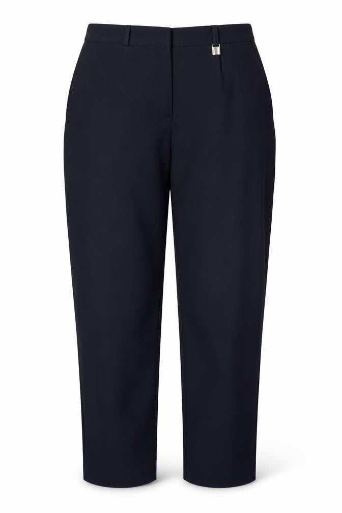 Wilkies Womens Blue  Polyester Trousers  Size 14 L28 in Regular