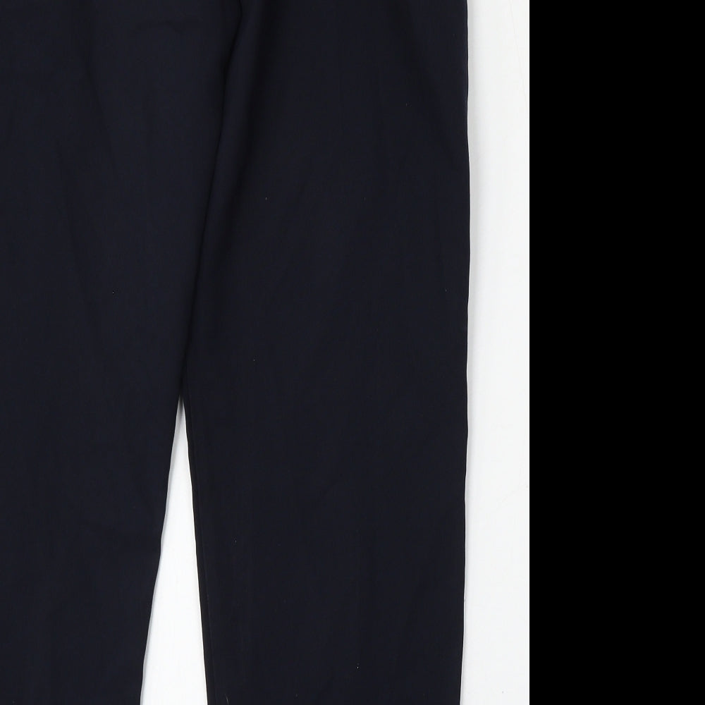 Wilkies Womens Blue  Polyester Trousers  Size 14 L28 in Regular