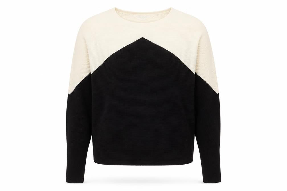 Primark Womens Black Round Neck  Viscose Pullover Jumper Size 6
