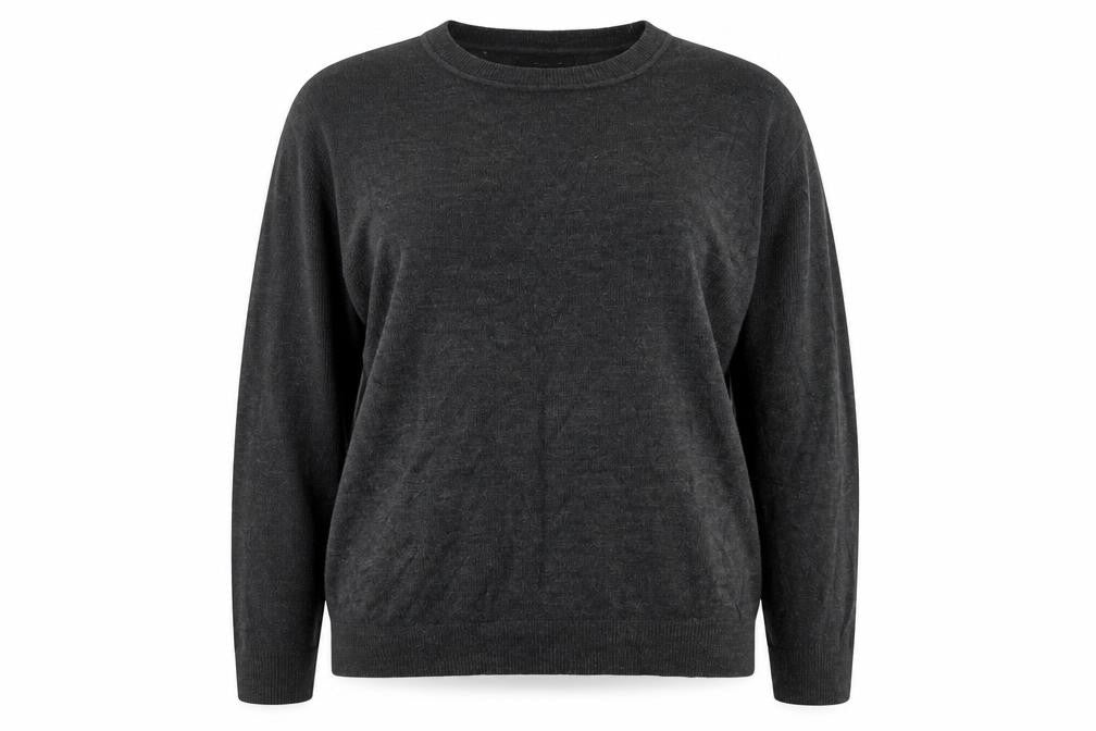 Atmosphere Womens Grey Round Neck  Acrylic Pullover Jumper Size 16
