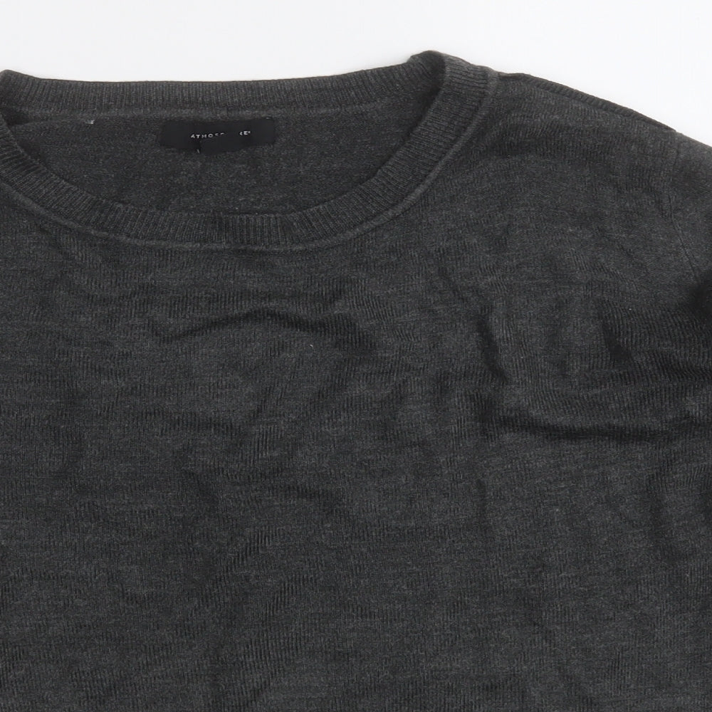Atmosphere Womens Grey Round Neck  Acrylic Pullover Jumper Size 16