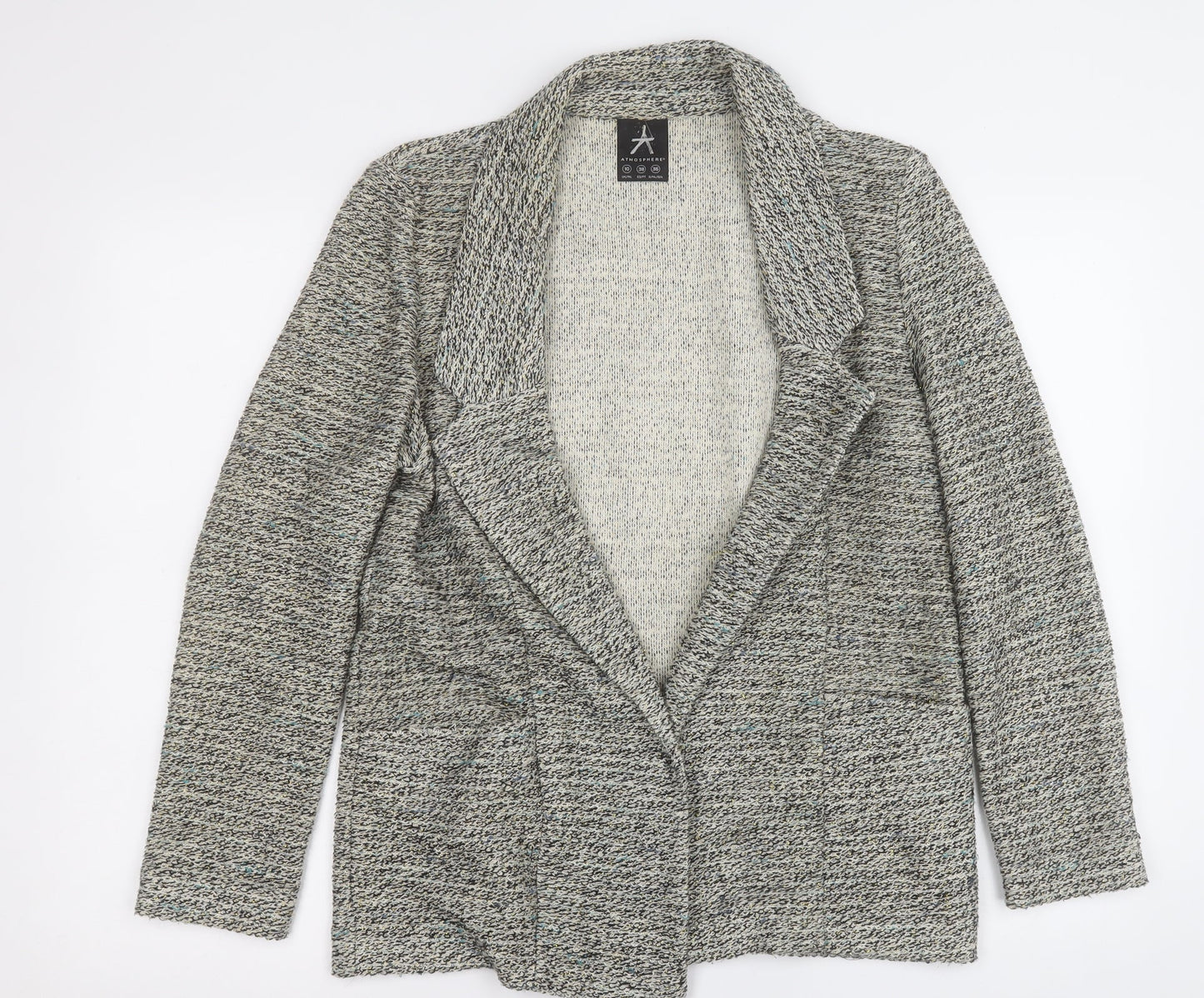 Atmosphere Womens Multicoloured Geometric  Jacket Coatigan Size 10