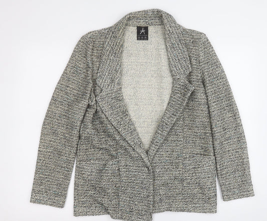 Atmosphere Womens Multicoloured Geometric  Jacket Coatigan Size 10