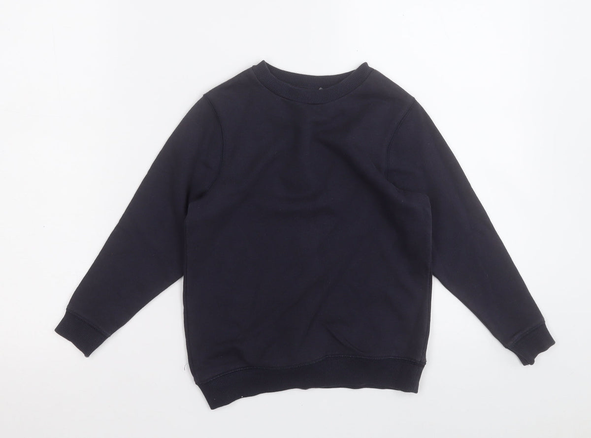 Tu Boys Blue  Cotton Pullover Sweatshirt Size 5 Years