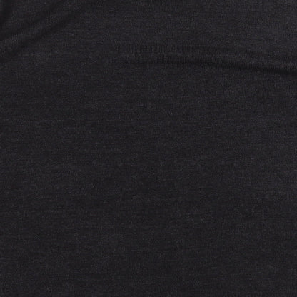 Easy Mens Grey Round Neck  Acrylic Pullover Jumper Size L