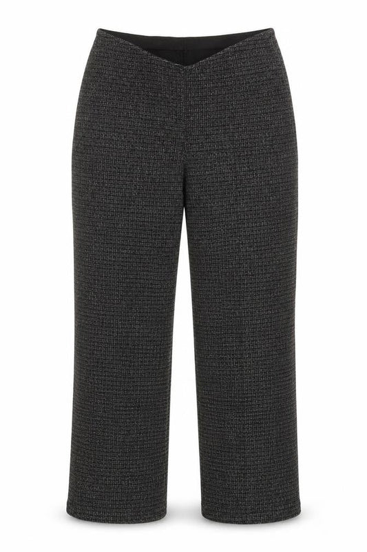 Preworn Womens Black Herringbone Polyester Dress Pants Trousers Size 10 L24 in Regular