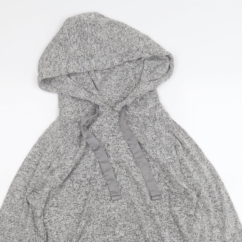 NEXT Womens Grey  Viscose Pullover Hoodie Size S