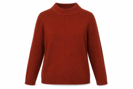 Papaya Womens Orange Round Neck  Acrylic Pullover Jumper Size 12