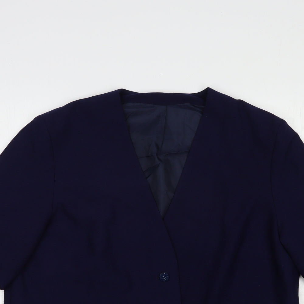Gordon Wyatt Womens Blue   Jacket Blazer Size 18  Button