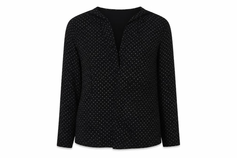 Wallis Womens Black  Polyester Kimono Blouse Size M V-Neck