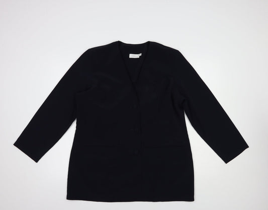 Classicxs Womens Blue   Jacket Blazer Size 18  Button