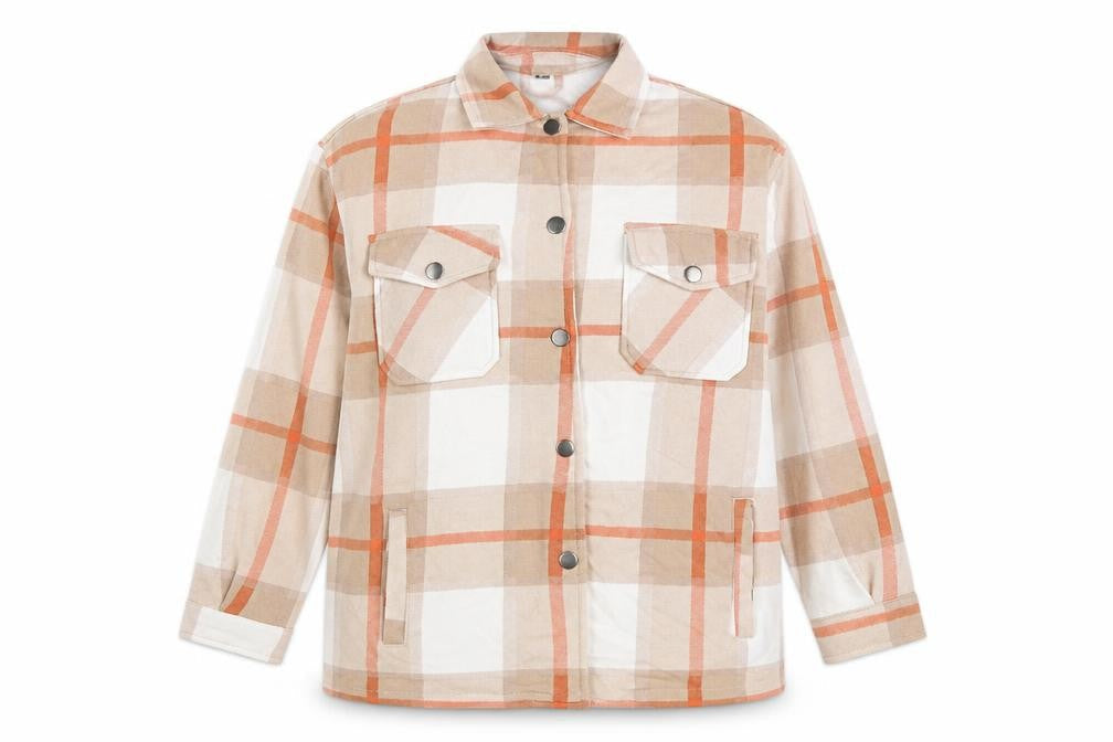 Preworn Womens Multicoloured Plaid  Jacket  Size M  Snap